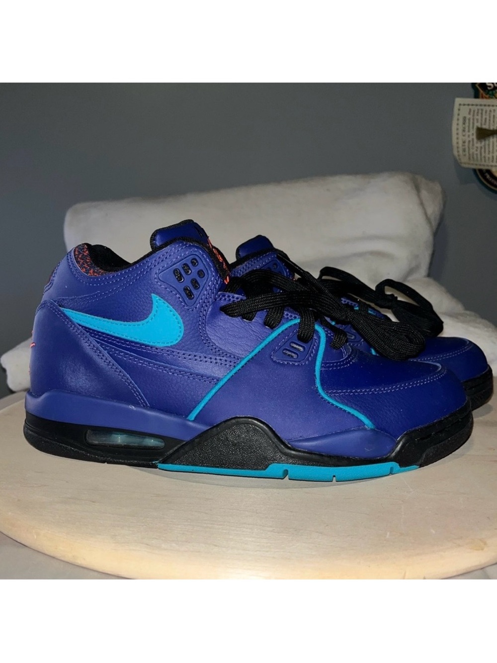 Nike Air Flight 89 Hornets Vivid Purple 🚀 8️⃣ 9️⃣ 🐝 🟣 Men’s Size 8.5